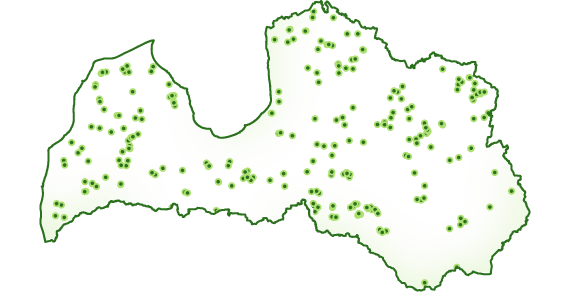 map of latvia